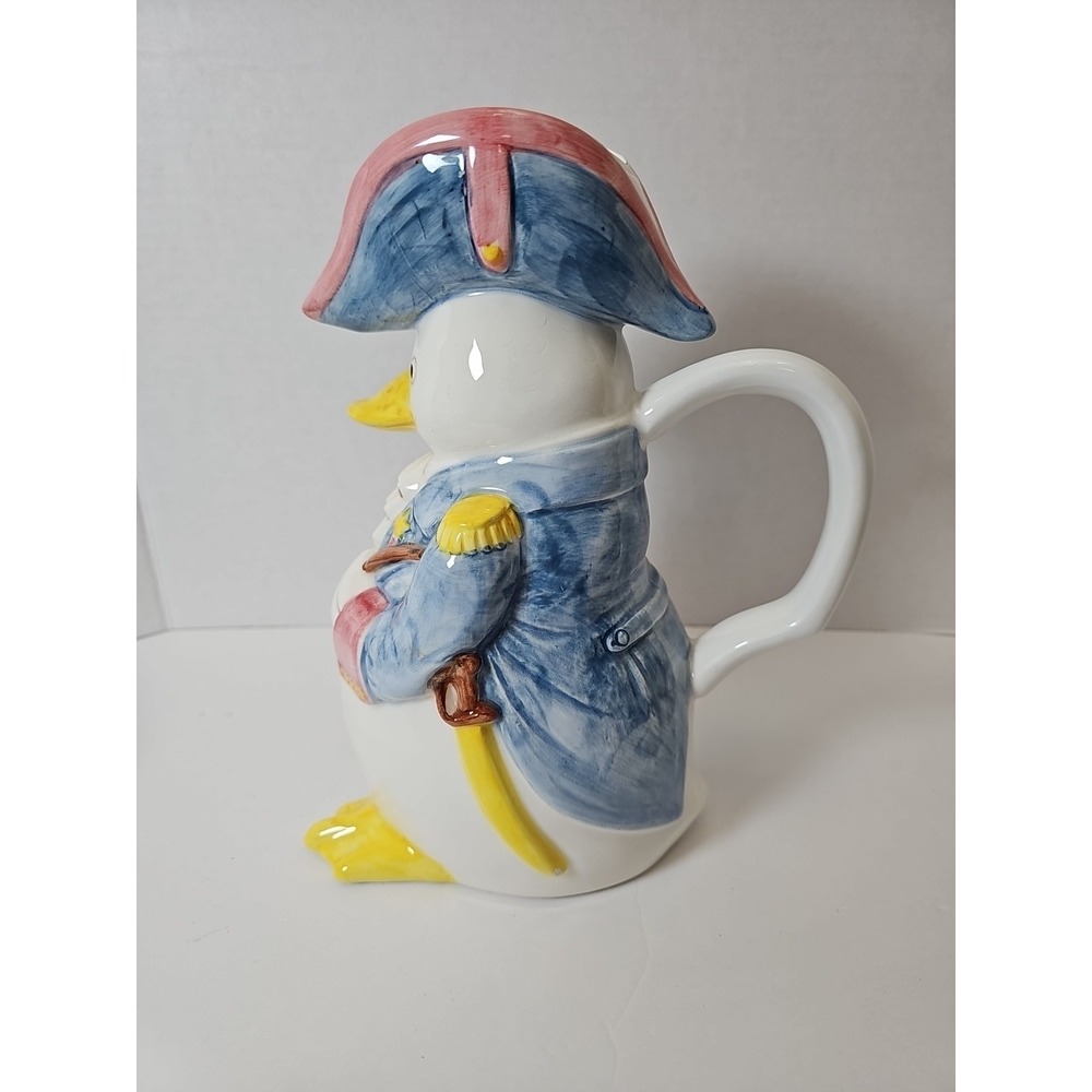 Vintage Fitz and Floyd Duck Admiral Revolutionary War Mug And Pitcher - Picture 6 of 15